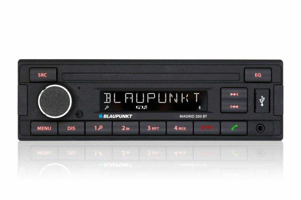 Blaupunkt Madrid 200 BT Car Stereo Radio Bluetooth USB Mechless Retro OEM Look