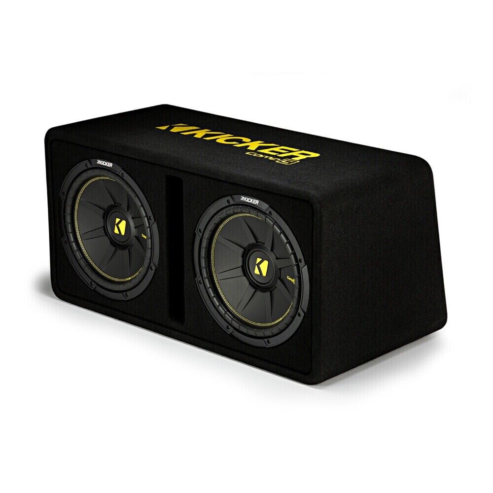 KICKER COMPC DUAL 12" PORTED LOADED ENCLOSURE - 2 OHM 600w RMS