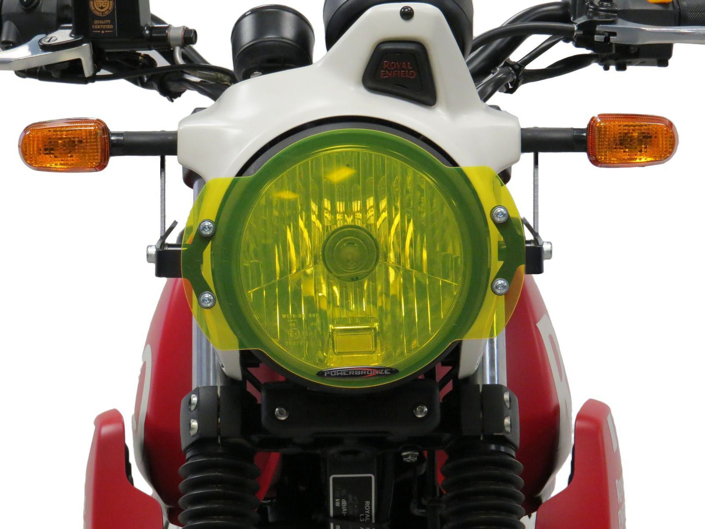 Headlight Lens Cover Protectors Royal Enfield, Scram 411 WITH BRACKETS