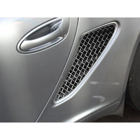 Zunsport Porsche Boxster 987.1 2005-2012 Side Vent Stainless Steel Grille Set