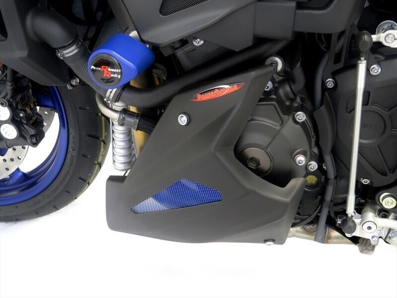 Belly pan Lower Fender Yamaha, MT-10 FZ-10 MATTE BLACK- BLUE MESH