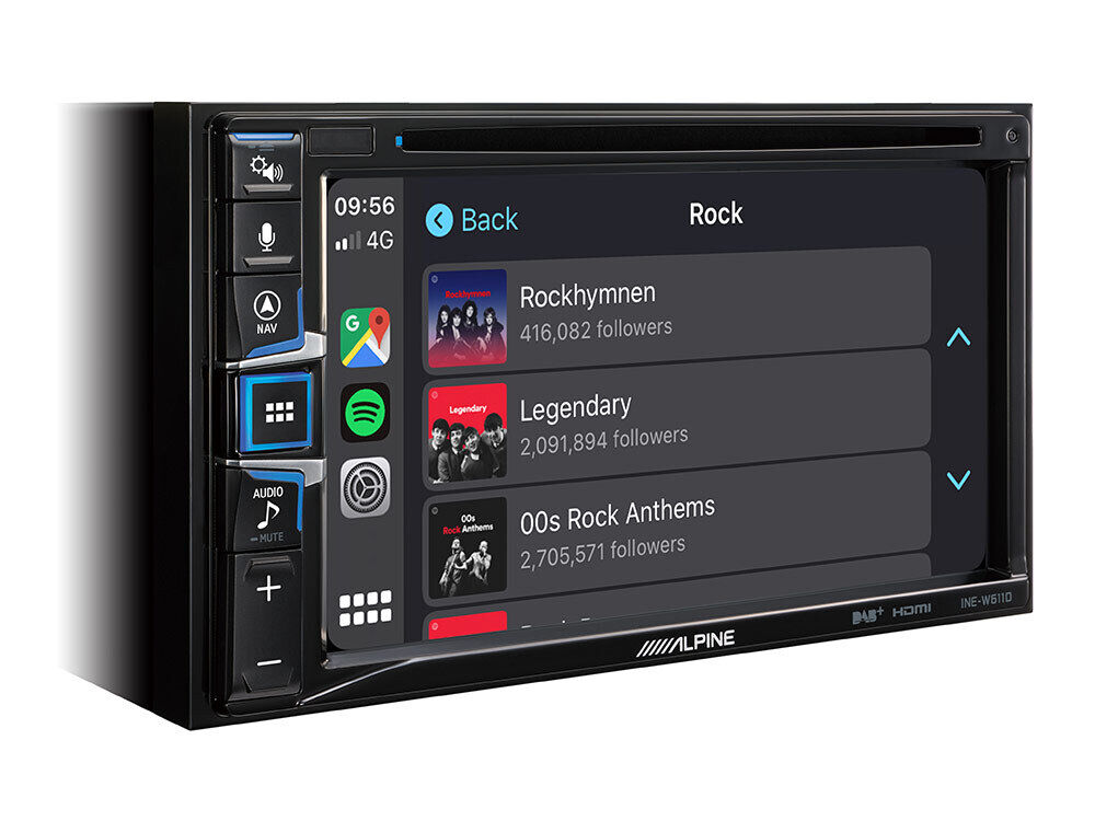 Alpine INE-W611D 6.5-inch Touch Screen built-in Nav, DAB+, CD/DVD Apple Carplay