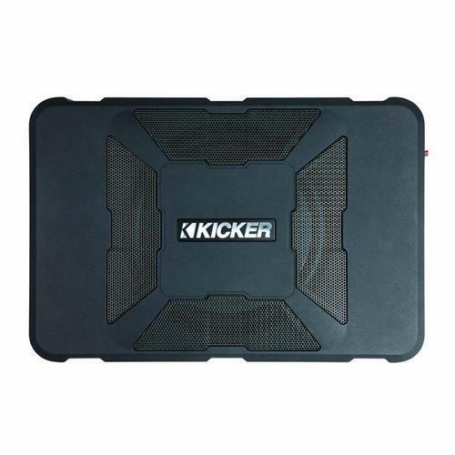 Kicker HS 8" Compact Powered Loaded bass Enclosure 150W RMS Underseat Hideaway