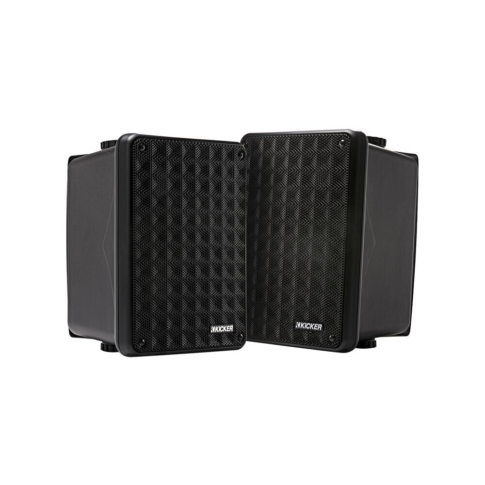 Kicker 46KB6B Black Indoor Outdoor or Marine 2 Way Speakers 1 PAIR