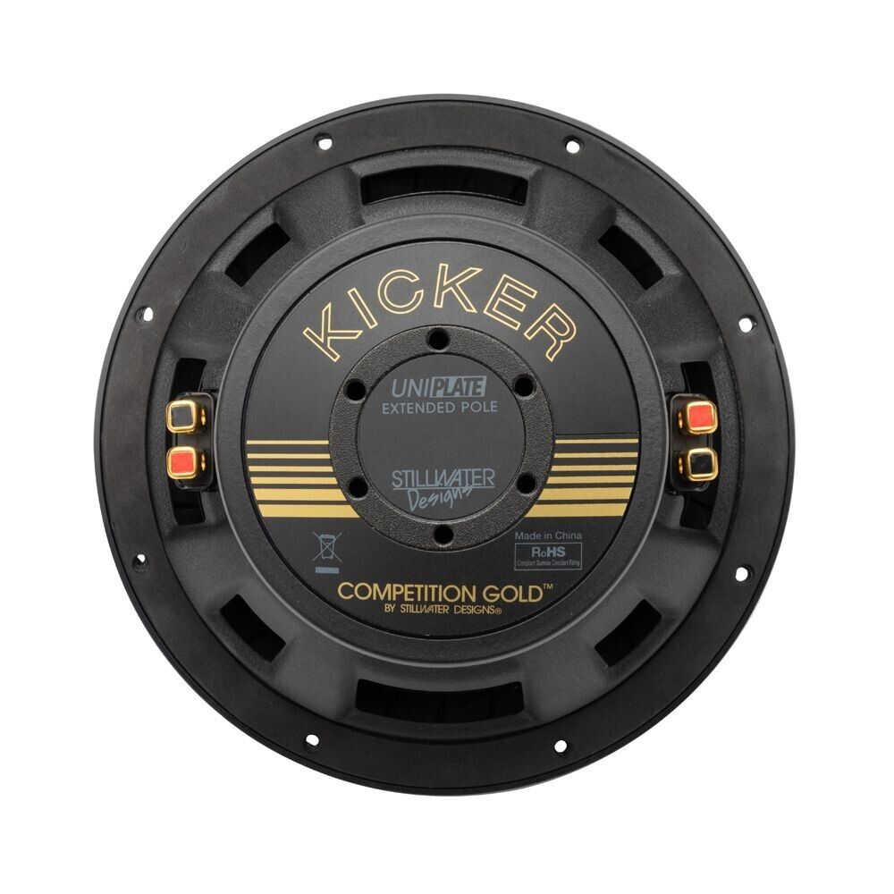 KICKER COMP GOLD 12" DUAL VOICE COIL SUBWOOFER - 4 OHM 50th Anniversary Edition