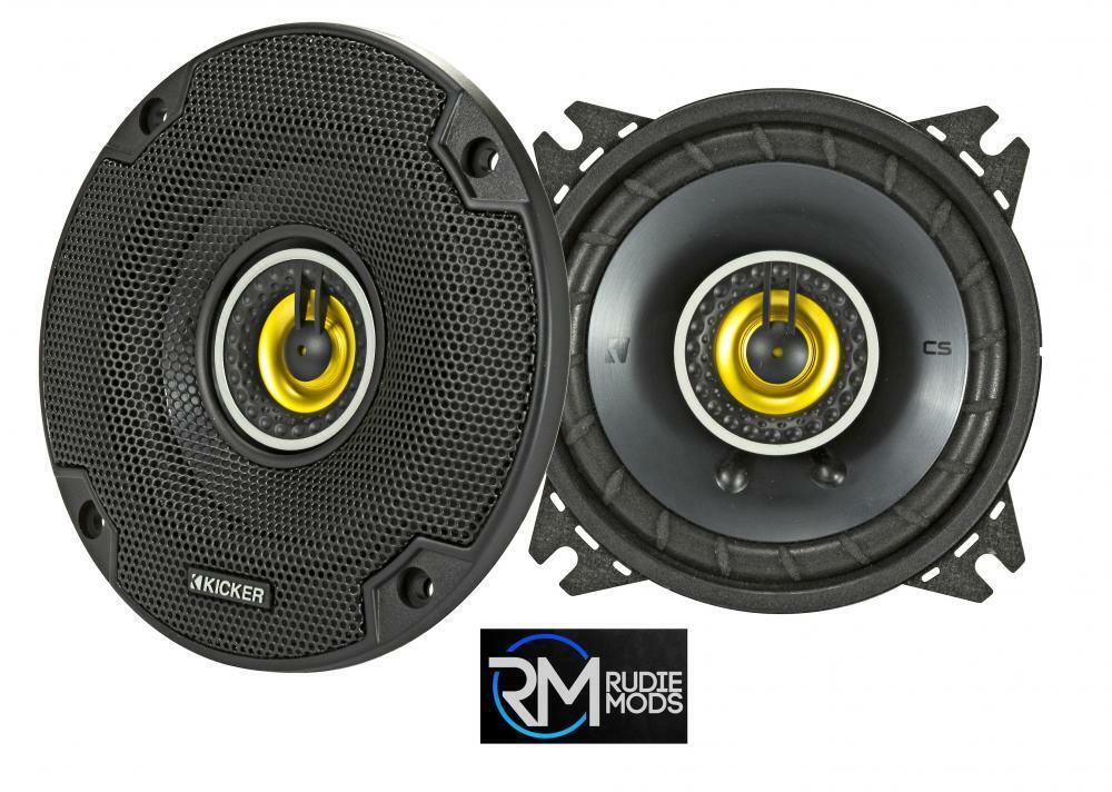 Kicker 46CSC44 CS 4" (100 mm) Car Audio Coaxial Speaker System 50w RMS