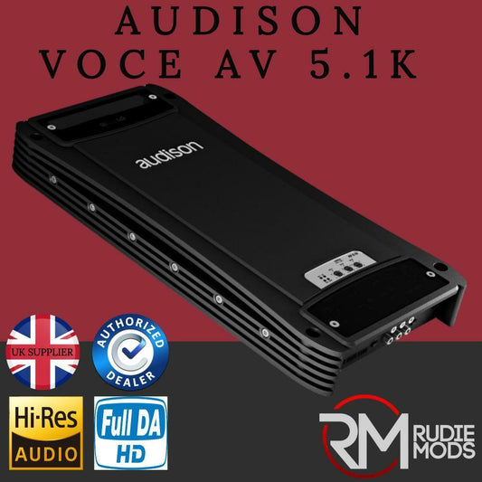 Audison Voce AV 5.1k Professional 5 Channel Car Amplifier 1650w RMS High Quality