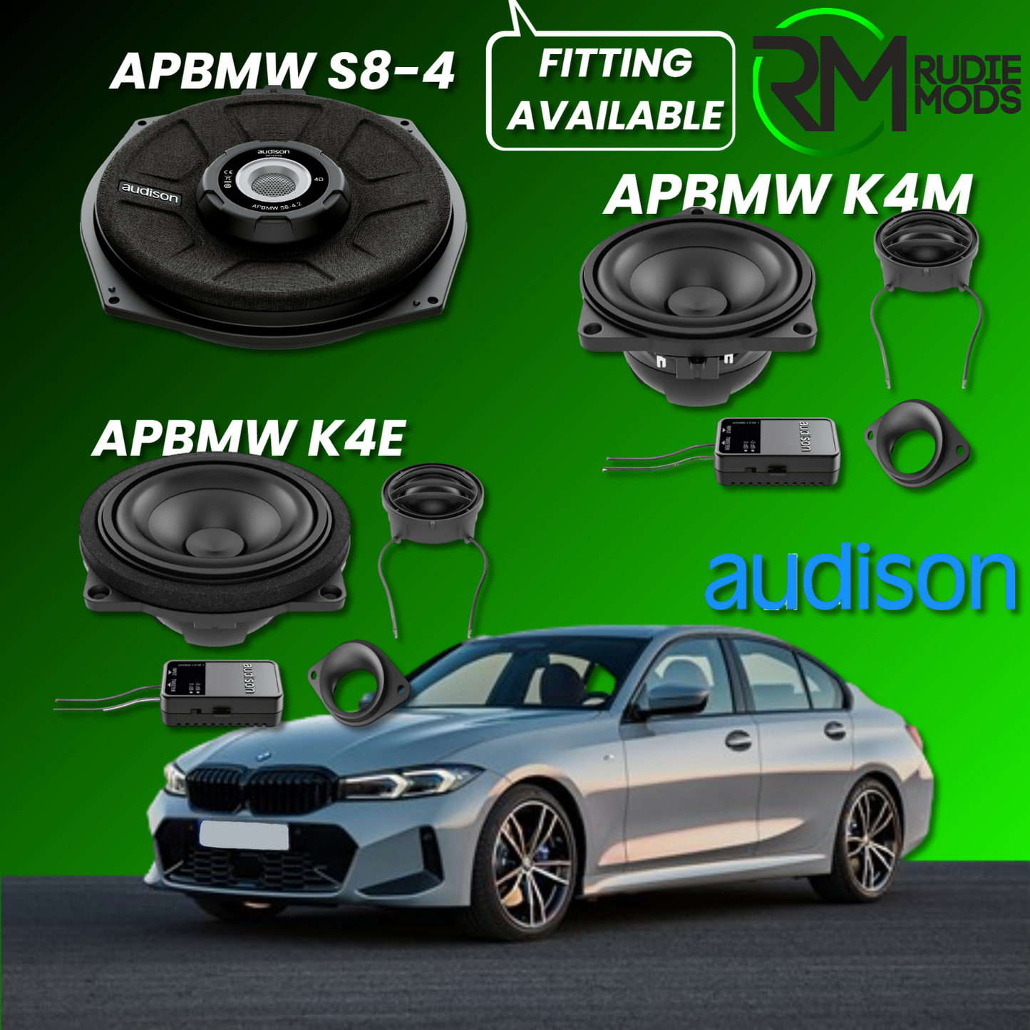 Audison Factory Speaker & Sub Upgrade for BMW G20 3 Series 2016-22 Top HiFi