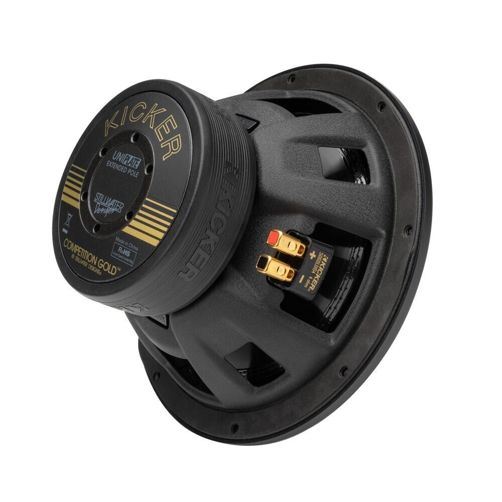 KICKER COMP GOLD 12" DUAL VOICE COIL SUBWOOFER - 4 OHM 50th Anniversary Edition