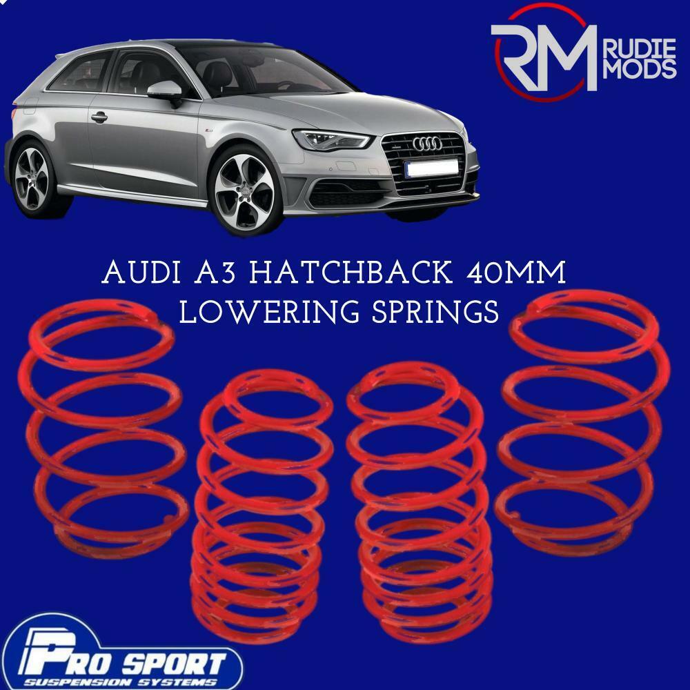 ProSport 40mm Lowering Springs for Audi A3 Hatchback Authorised Dealer 122220