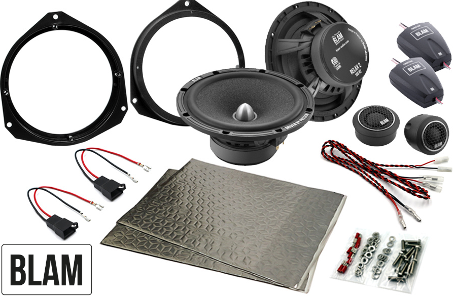 Alfa Romeo Giulia 165mm (6.5 Inch) complete BLAM speaker upgrade fitting kit