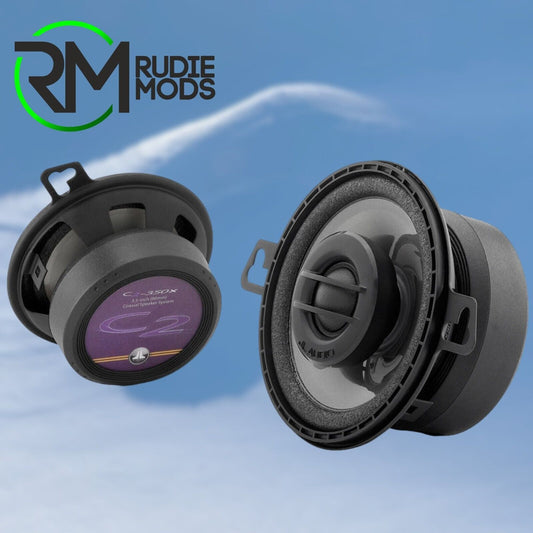 3.5" Coaxial Car Speaker Pair 90mm JL Audio C2-350x