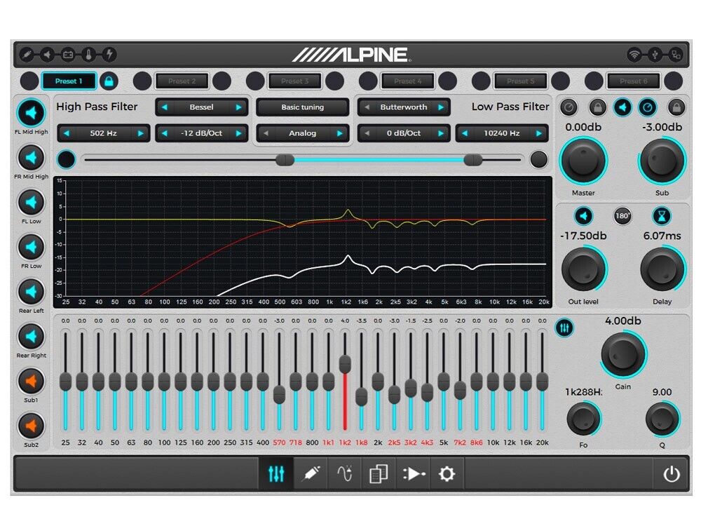 Alpine PDP-E802DSP - 8 Channel Digital DSP Amplifier - EX DISPLAY