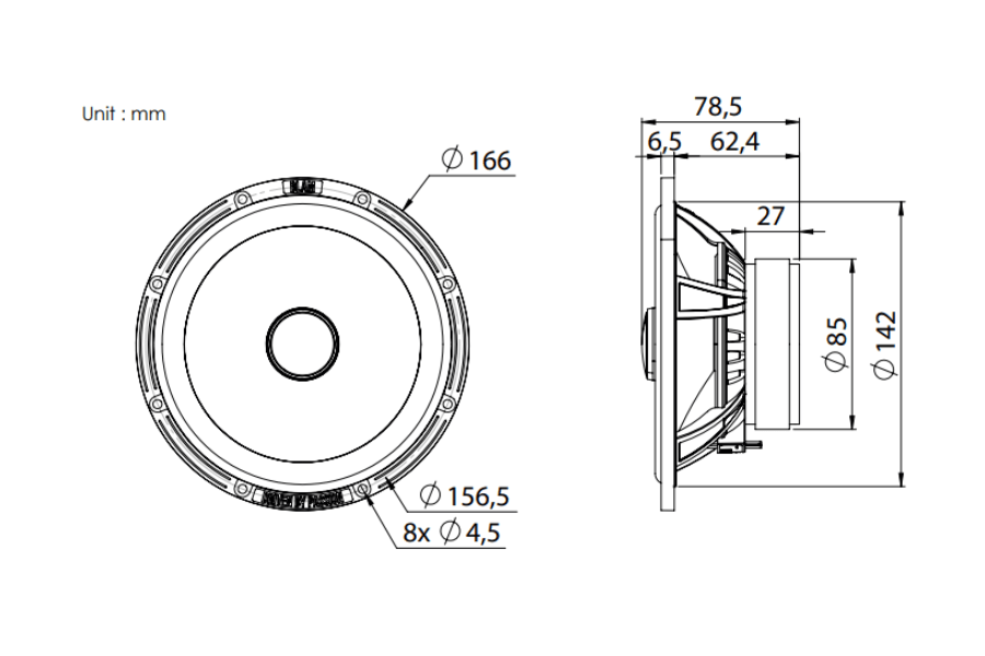 Ford EcoSport BLAM RELAX 165RC Front Door Coaxial Speaker Upgrade