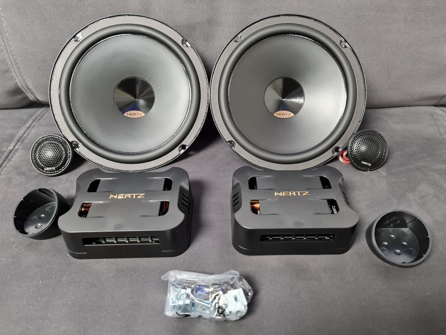 Hertz 6.5" Component & Coaxial Car Speakers & Amplifer Package DPK 165.3  HCP4D