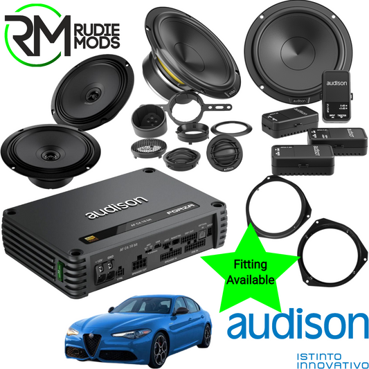 Audison Factory Audio System upgrade for Alfa Romeo Giulia 2016-2022 Base Audio