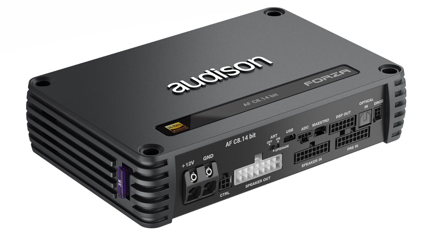 Audison Forza AF C8.14 Bit D Class Fully Bridgeable 14 CH DSP Amplifier 800W