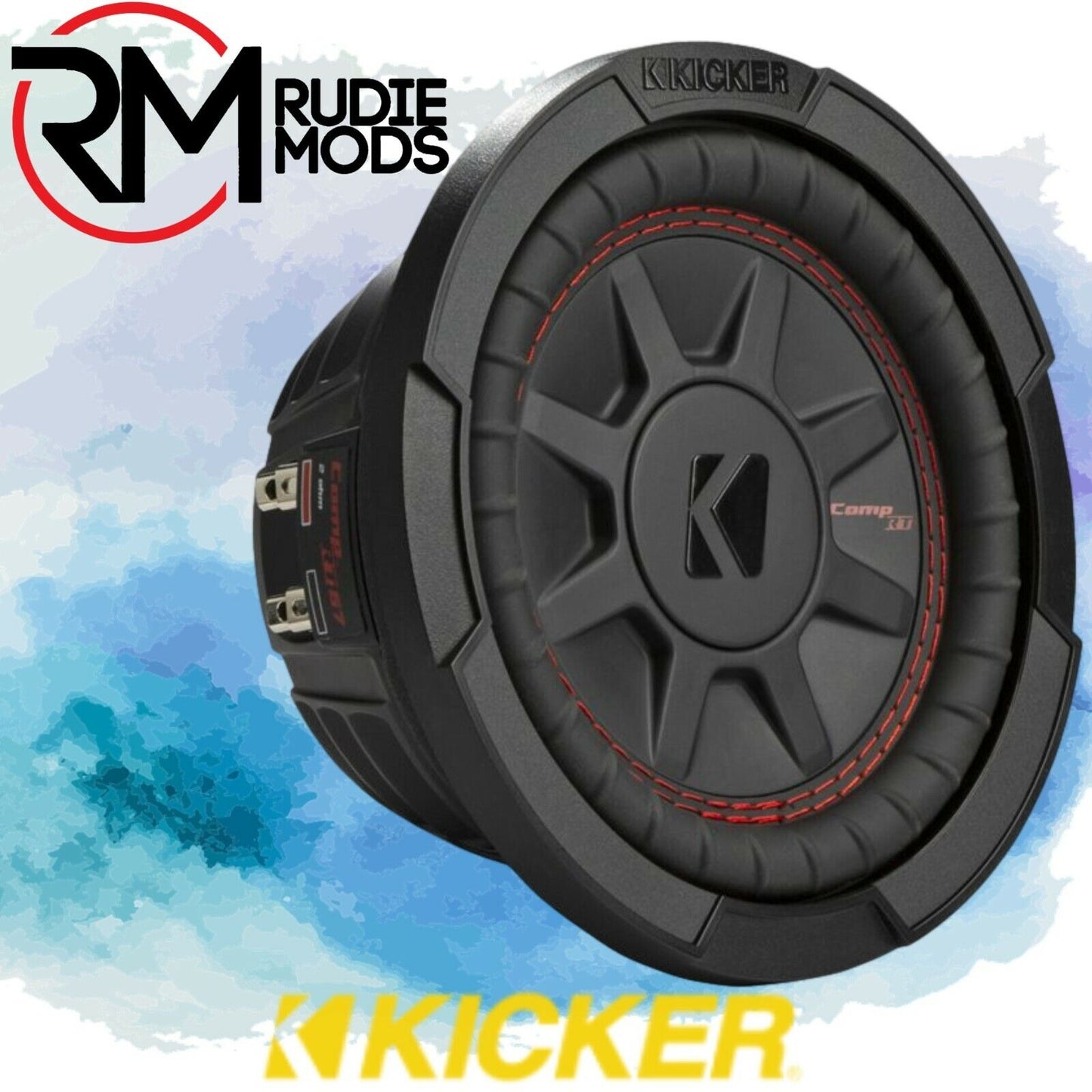 Kicker COMPRT 6.75" Thin Profile Dual Voice Coil Subwoofer - 2 Ohm KA48CWRT672