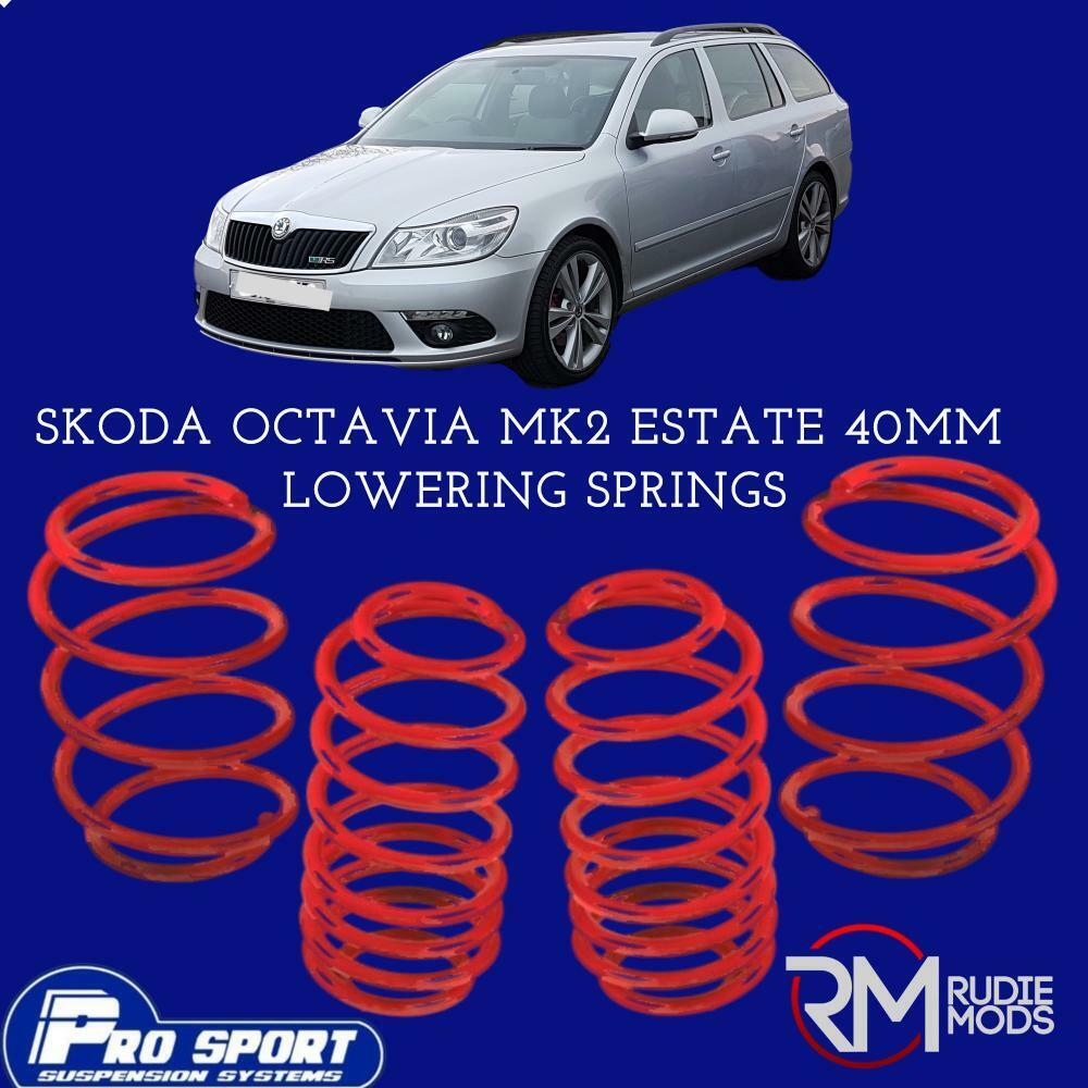 ProSport Lowering Springs for Skoda Octavia Mk2 Estate Authorised Dealer 121022