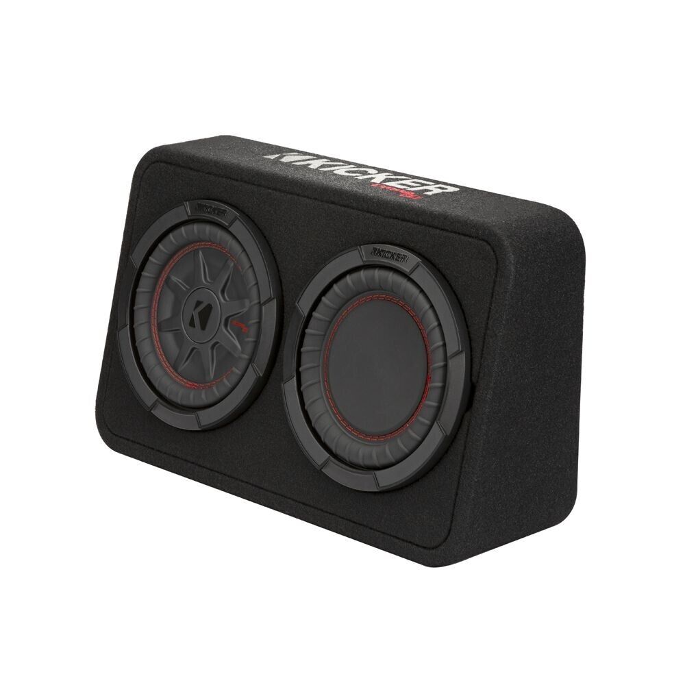 Kicker COMPRT 8" THIN PROFILE LOADED ENCLOSURE - 2 OHM Subwoofer KA48TCWRT82