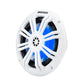 KICKER MARINE 6.5" (165 MM) COAXIAL SPEAKER SYSTEM WITH WHITE LED GRILLS