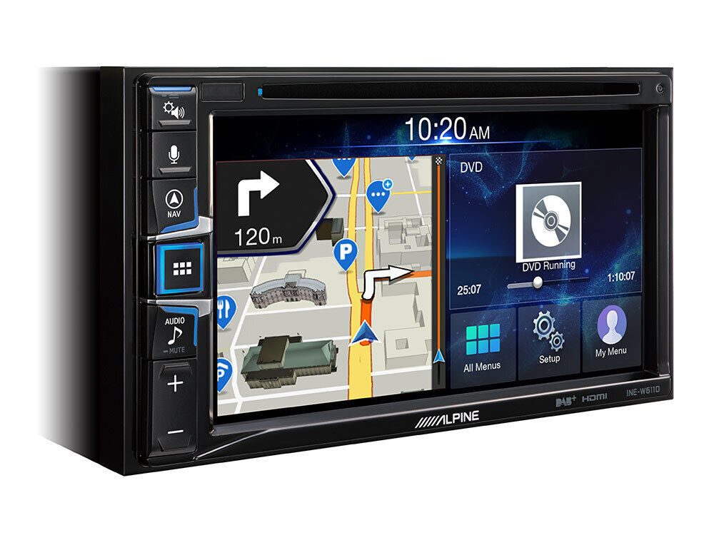 Alpine INE-W611D 6.5-inch Touch Screen built-in Nav, DAB+, CD/DVD Apple Carplay