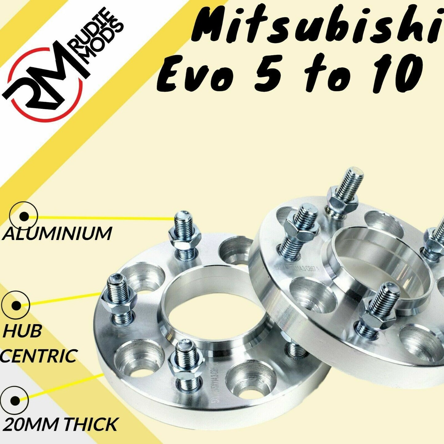 Mitsubishi Evo 5 6 7 8 9 10 5x114.3 67.1 25mm Hubcentric wheel spacers UK MADE