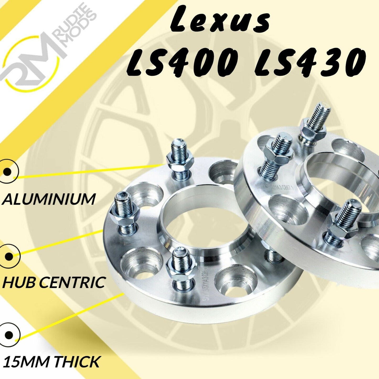 Hubcentric wheel spacers 1 Pair To Fit Lexus LS400 LS430 5x114.3 60.1 30mm - UK