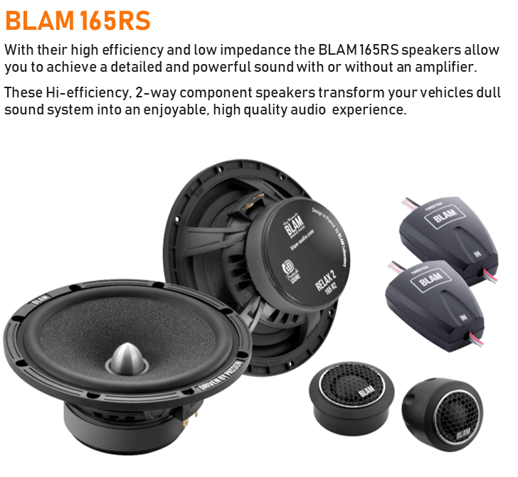 VW Golf Mk6 09 - 12 BLAM complete speaker upgrade fitting kit 165mm (6.5")