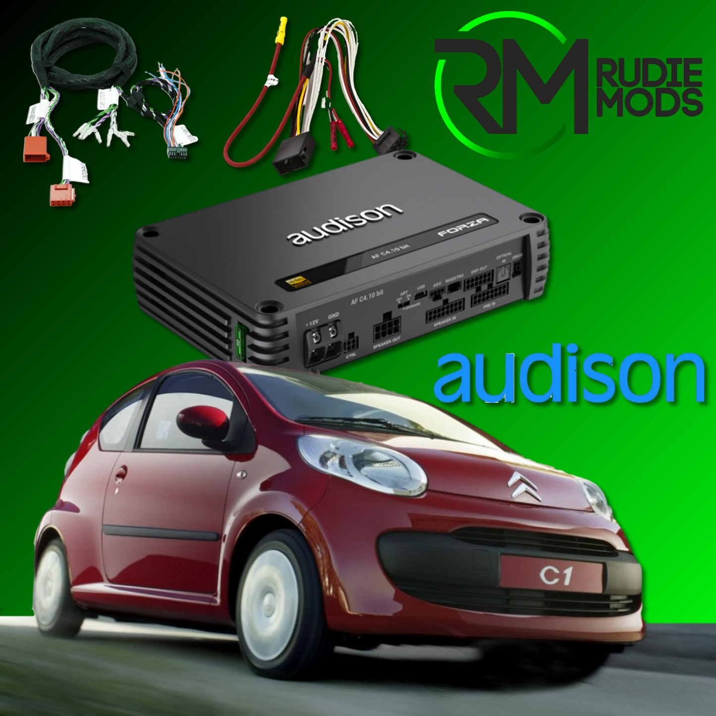 Audison Factory Amplifier Upgrade for Citreon C1 2005-2012