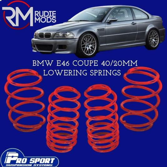 ProSport Lowering Springs for BMW 3 Series E46 Coupe Authorised Dealer 121044