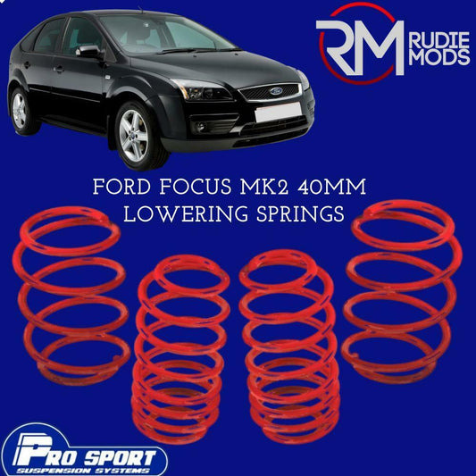 ProSport 40mm Lowering Springs for Ford Focus Mk2 Authorised Dealer 120522