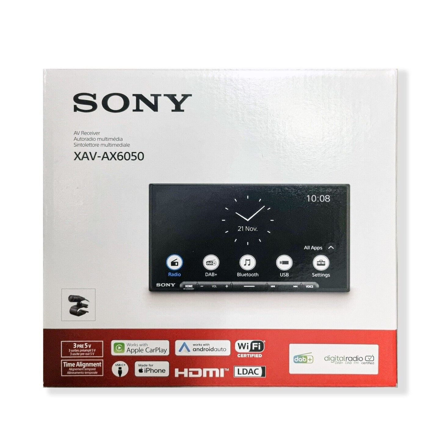 SONY XAV AX6050 7" WIRELESS CARPLAY/ ANDROID AUTO CAR MEDIA PLAYER