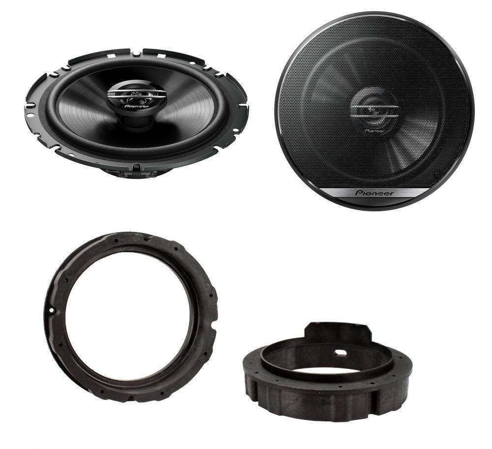 Skoda Rapid 12-15 Pioneer 17cm Front Door Speaker Upgrade Kit 300W