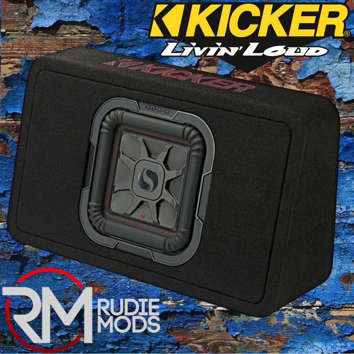 Kicker Solo-Baric L7T 8" Thin Profile Loaded Enclosure 2-OHM Subwoofer KA46TL7T82