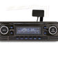 Classic Look Car radio with CD, DAB + and Bluetooth – Retro Look Black Chrome