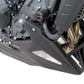 Belly Pan Lower Fairing Yamaha XSR900, GP MATTE BLACK - SILVER MESH