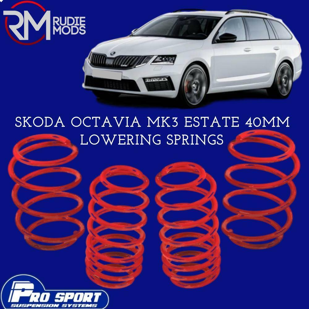 ProSport Lowering Springs for Skoda Octavia mk3 Estate Authorised Dealer 122344