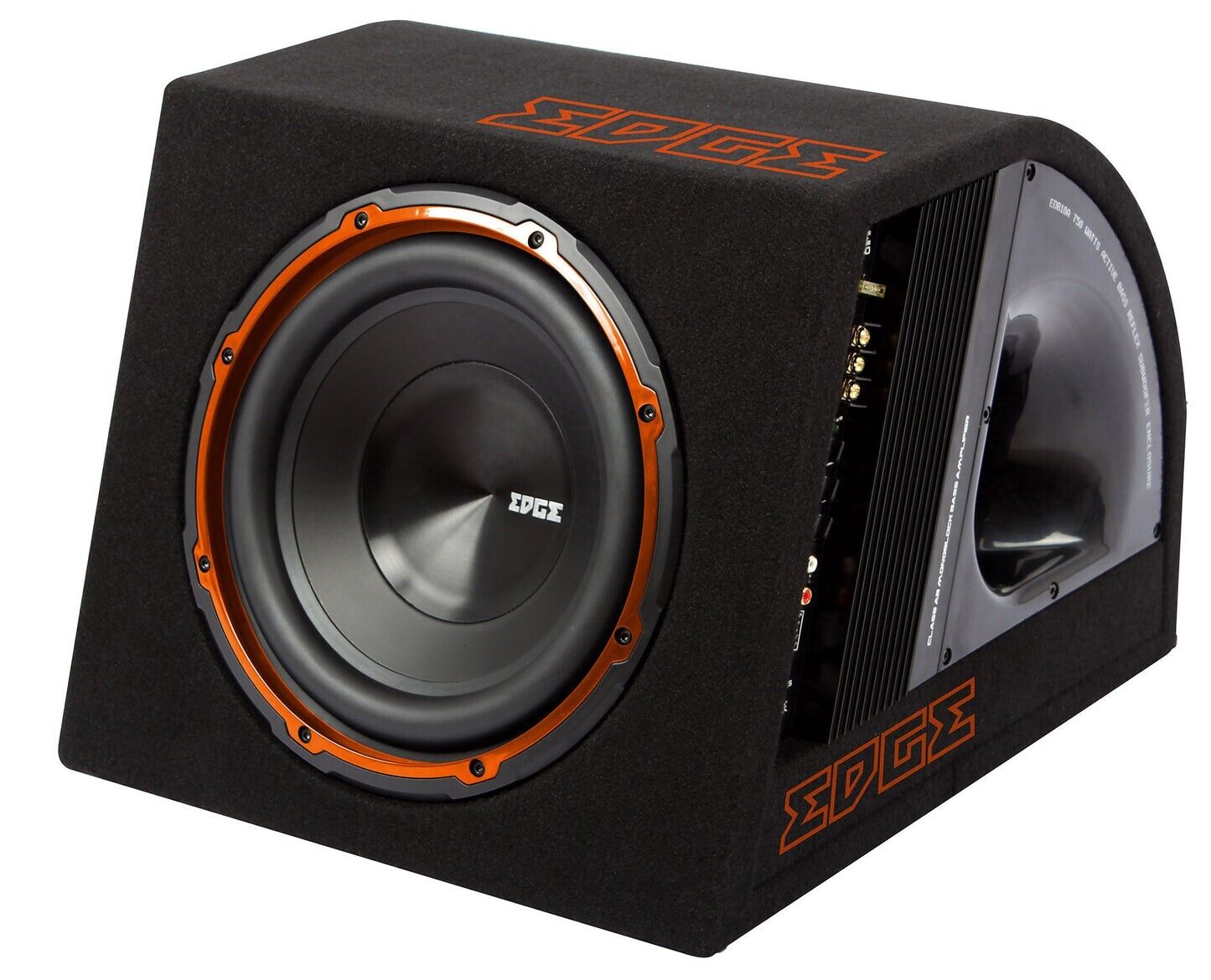 CAR 10" Active Subwoofer EDGE DB Series 10 inch 750 watts Active Bass Enclosure