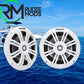 KM MARINE 6.5" (165 MM) COAXIAL SPEAKER SYSTEM WITH WHITE GRILLS