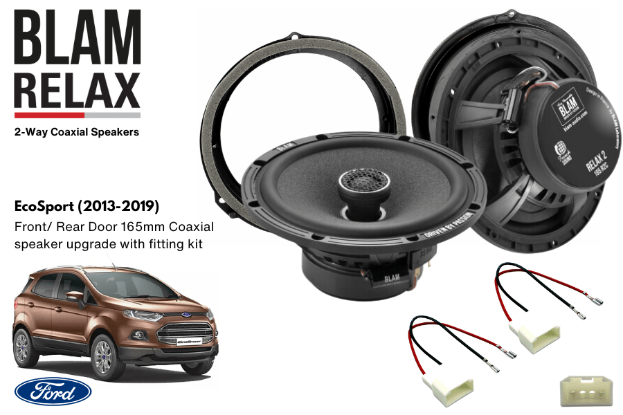 Ford EcoSport BLAM RELAX 165RC Front Door Coaxial Speaker Upgrade