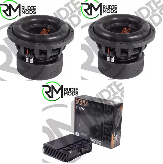 Edge EDS3000.1FD-E3 Street Series 6600 watts Monoblock + Two EDX10D2