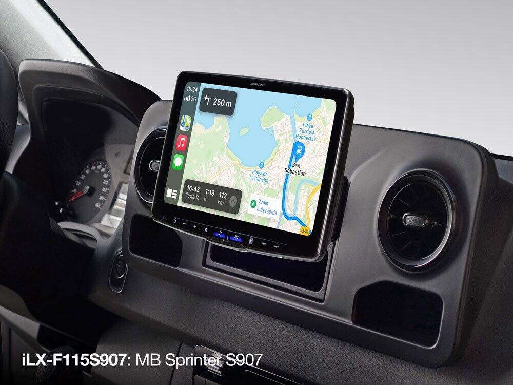 Alpine 11" Media Receiver with BT DAB CarPlay Android Auto for Mercedes Sprinter