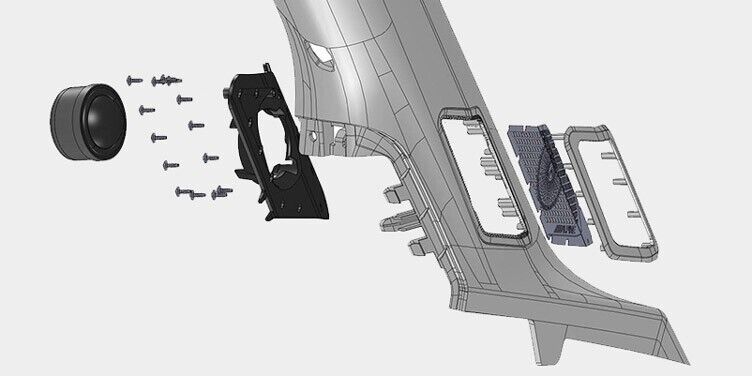 Volkswagen Crafter 2 & MAN TGE Component speaker Upgrade SPC-T106CRA2