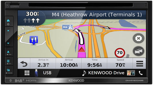 KENWOOD DNX 5190DABS 6.8" Carplay Android Auto Headunit with DAB+ & Navigation