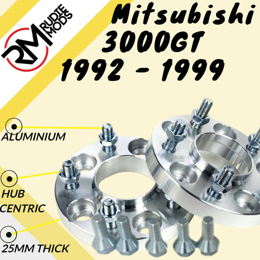 Mitsubishi 3000GT 1992 - 1999 5x114.3 67.1 25mm Hubcentric wheel spacers UK MADE