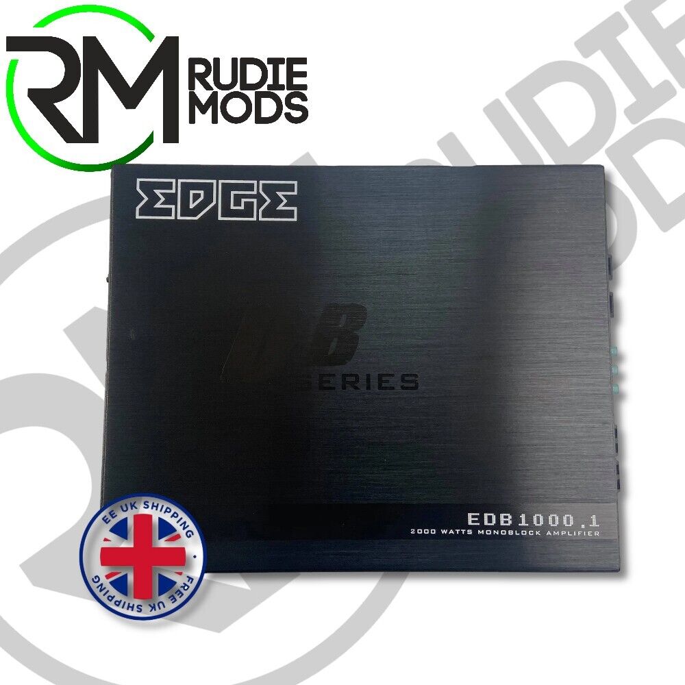 EDGE Car Audio Amplifier EDB1000.1D-E4 1000W RMS 2000 Watts Monoblock Amplifier