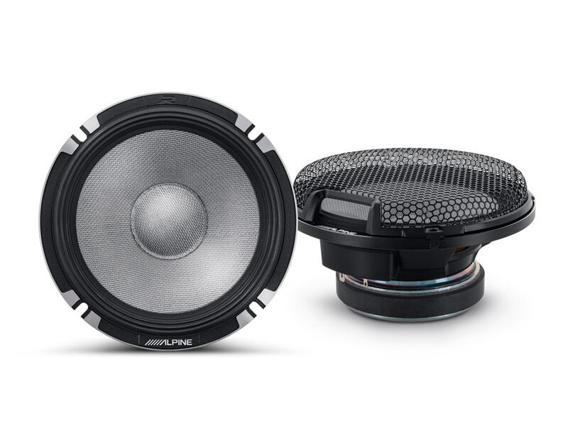 Alpine R2-S652 Speakers 6.5 Inch 16.5cm 2022 R Series Pro 2 Way Component 100w