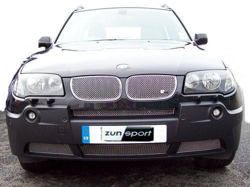 ZUNSPORT STAINLESS STEEL FRONT GRILLE SET to fit BMW X3 04-06