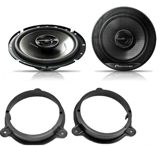 Renault Laguna 2012 onwards Pioneer 17cm Rear Door Speaker Upgrade Kit 240W